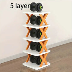 1pc Small Space Stackable Multi-layer Shoe Rack, Easy To Install, Shoe Cabinet Rack For Entryway, Removable Storage Rack