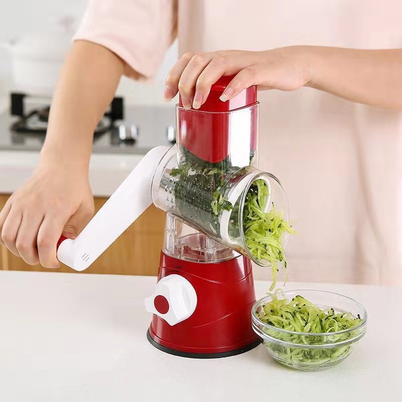 KITCHEN ROLLER VEGETABLE SLICER VERTICAL VEGETABLE CUTTER ROTARY GRATER