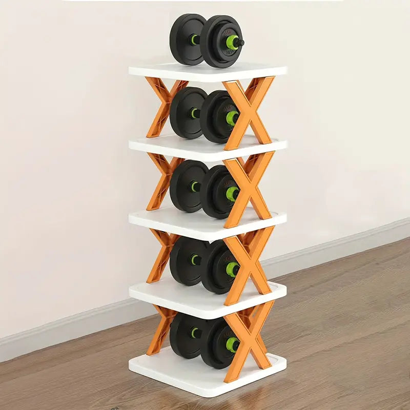 1pc Small Space Stackable Multi-layer Shoe Rack, Easy To Install, Shoe Cabinet Rack For Entryway, Removable Storage Rack