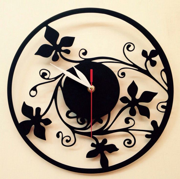 LEAF/ LEAVES WALL CLOCK ACRYLIC DECORATION