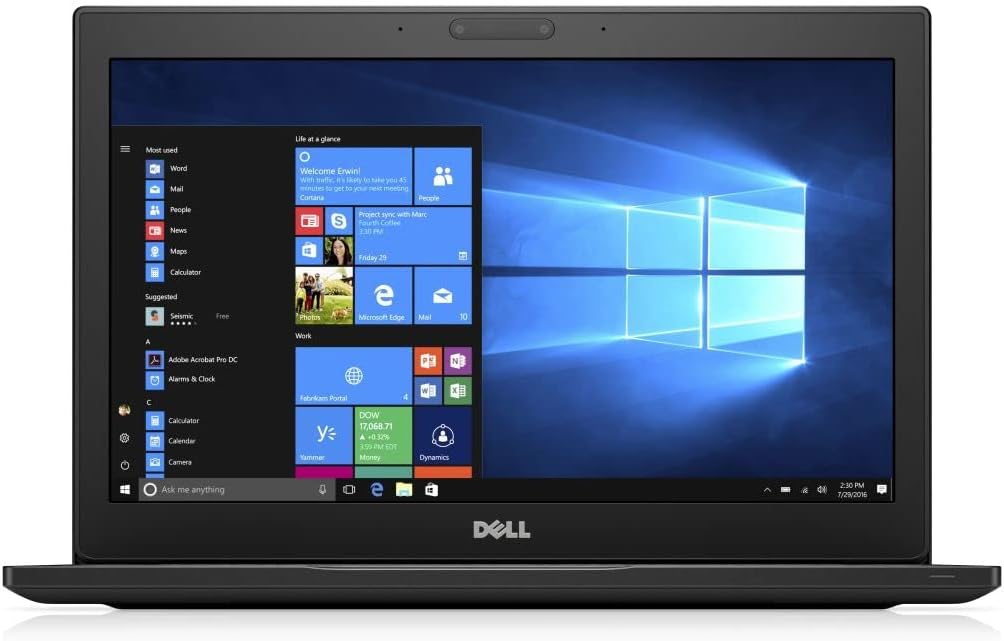 Dell Latitude 7280 Business Notebook Laptop (Renewed, Intel Core i5-6th Generation CPU,8GB RAM,256GB SSD,12.5in Display)