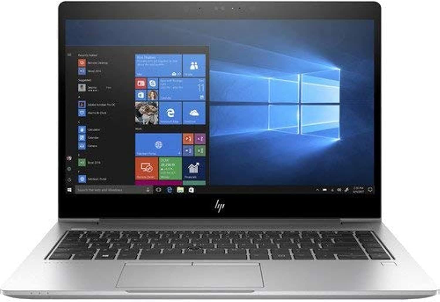 HP EliteBook 840 G3 Intel Core i5 6th Generation 8GB DDR4 RAM 256GB SSD 14" Screen FHD Windows 10 Pro 64-Bit Silver Laptop (Renewed) With 15 days itsizer golden warranty