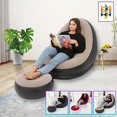 The inflatable sofa is a great choice for people looking for a comfortable, easy-to-carry sofa that can be used anywhere