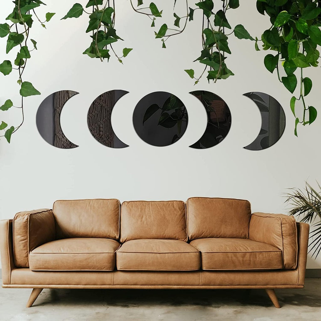 ACRYLICK HOME WALL DECOR MOON PHASE SET