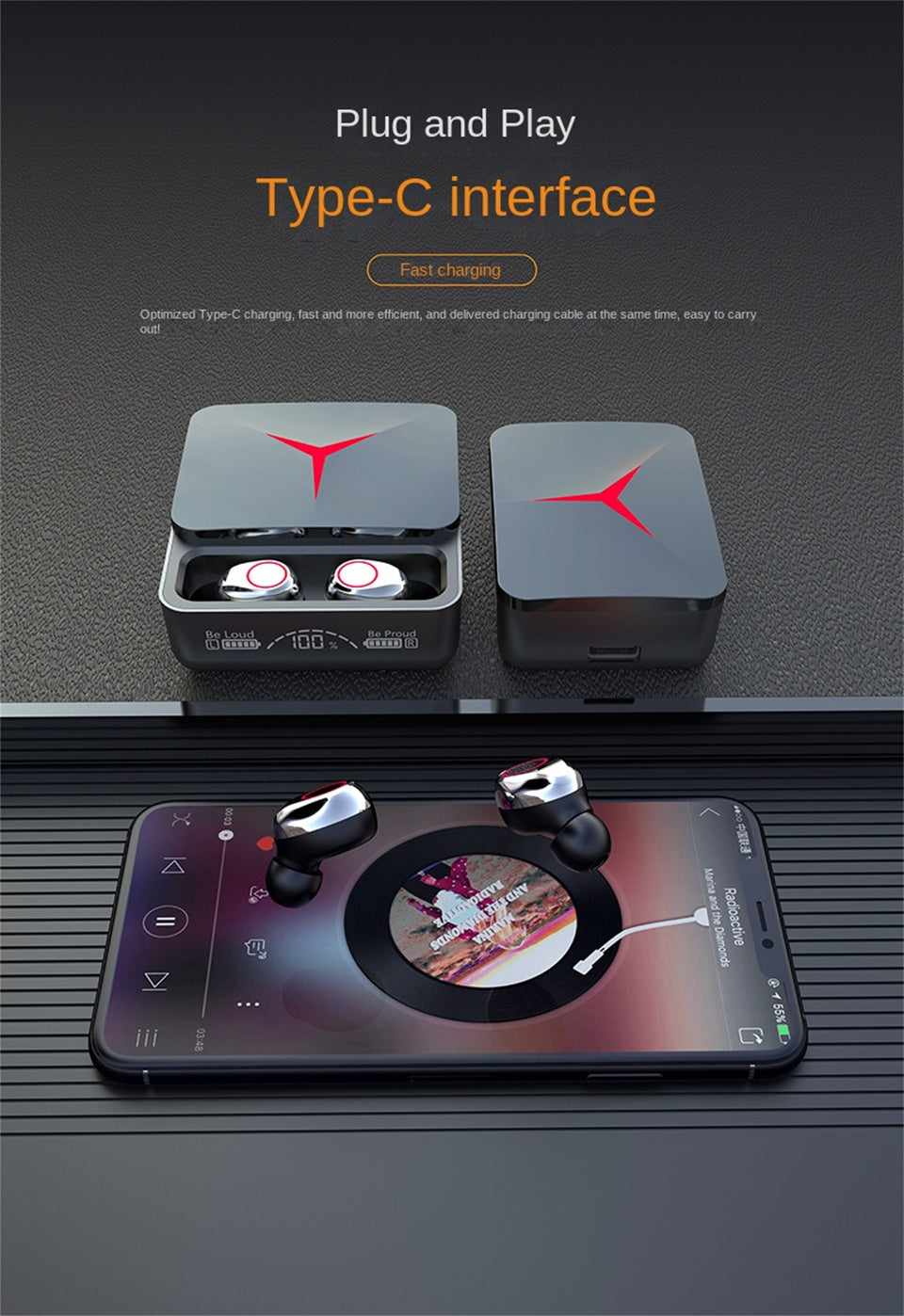 M90 Pro Wireless Earphone