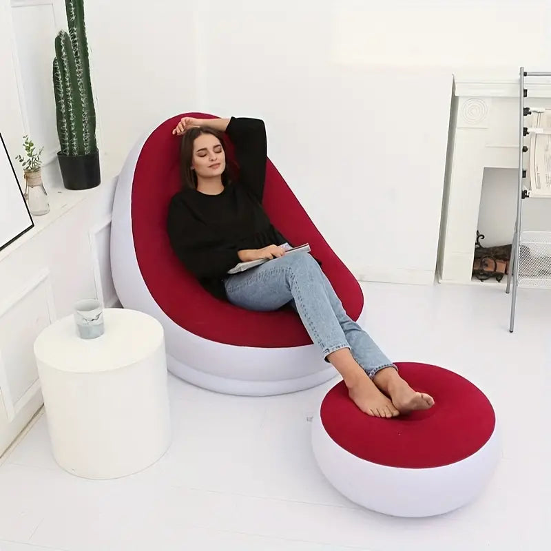 The inflatable sofa is a great choice for people looking for a comfortable, easy-to-carry sofa that can be used anywhere