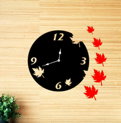 Mapple Leaves 3D Wall Clock M (18×18)