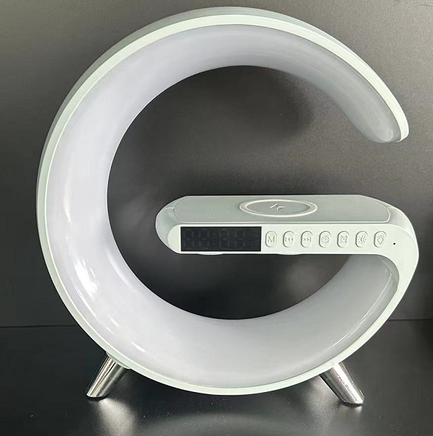 New Intelligent G Shaped LED Lamp Bluetooth Speake Wireless Charger